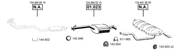 ASMET ME011820 Exhaust System